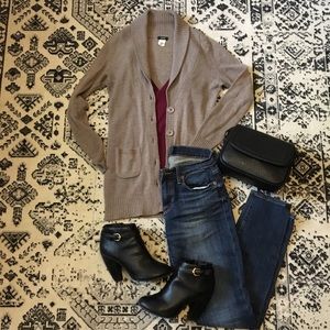 J. Crew shawl collar cardigan